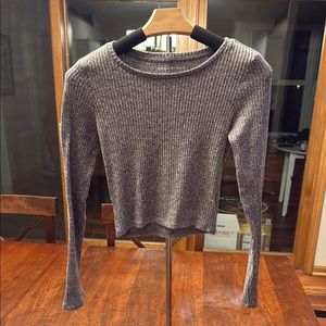 American Eagle Long Sleeve Crop Top